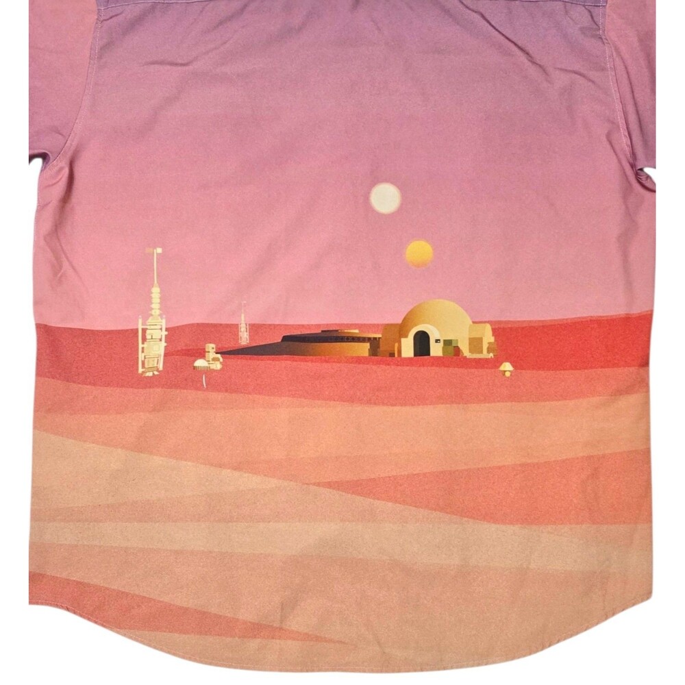 RSVLTS Star Wars Rising Suns Kunuflex Short Sleeve Shirt 2XL Tatooine Sunset - Picture 12 of 14